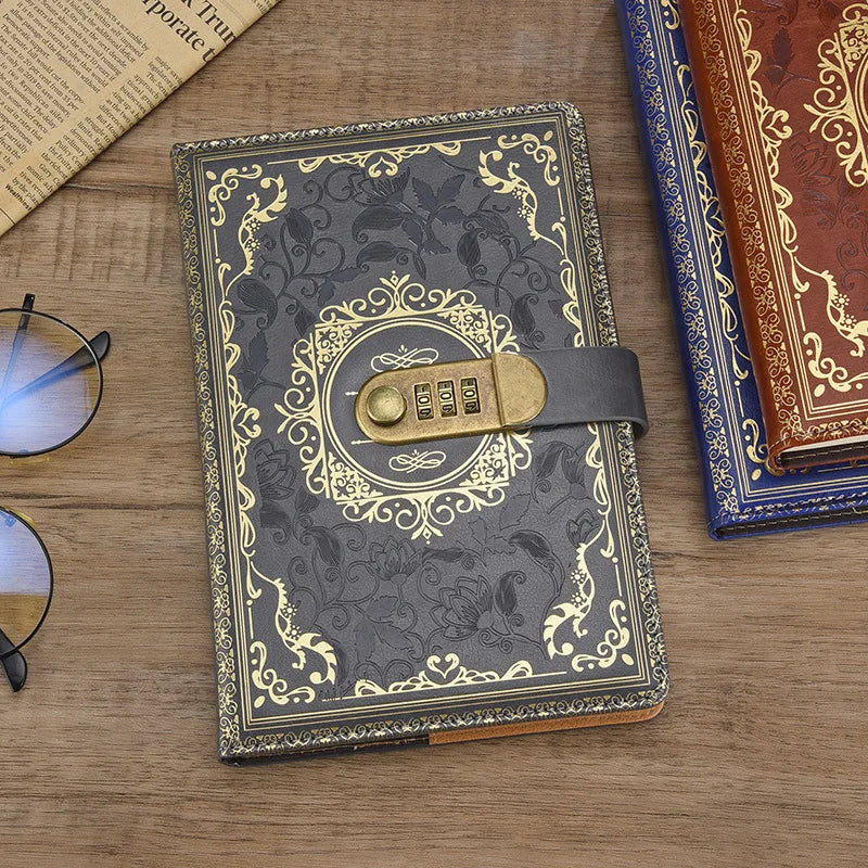 Retro Journal With Number Lock