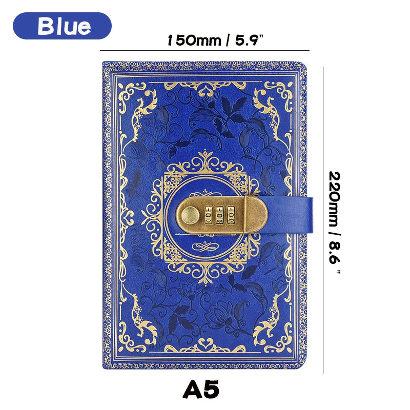 Retro Journal With Number Lock