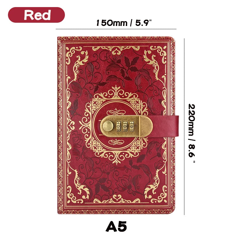 Retro Journal With Number Lock
