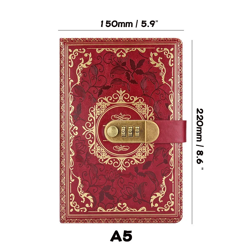Retro Journal With Number Lock