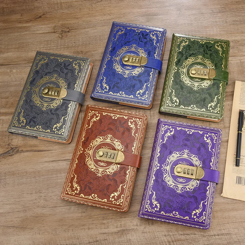 Retro Journal With Number Lock