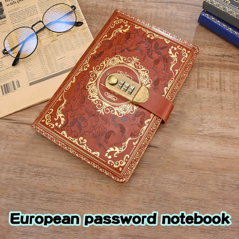 Retro Journal With Number Lock