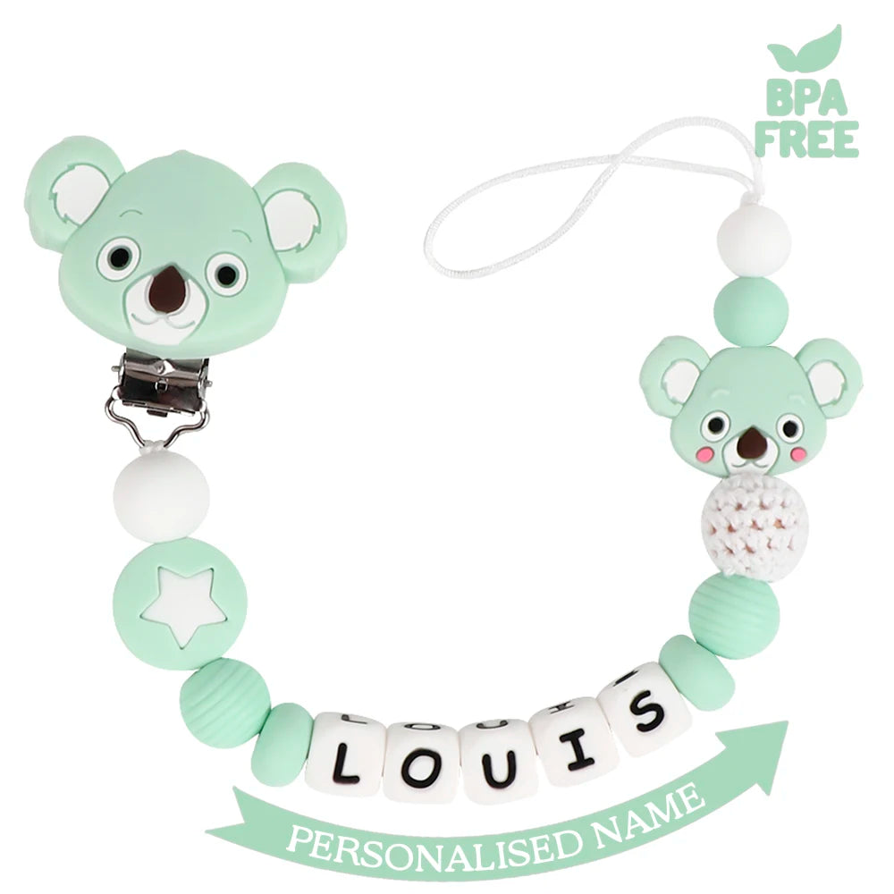 Personalised Silicone Dummy/Pacifier Clip