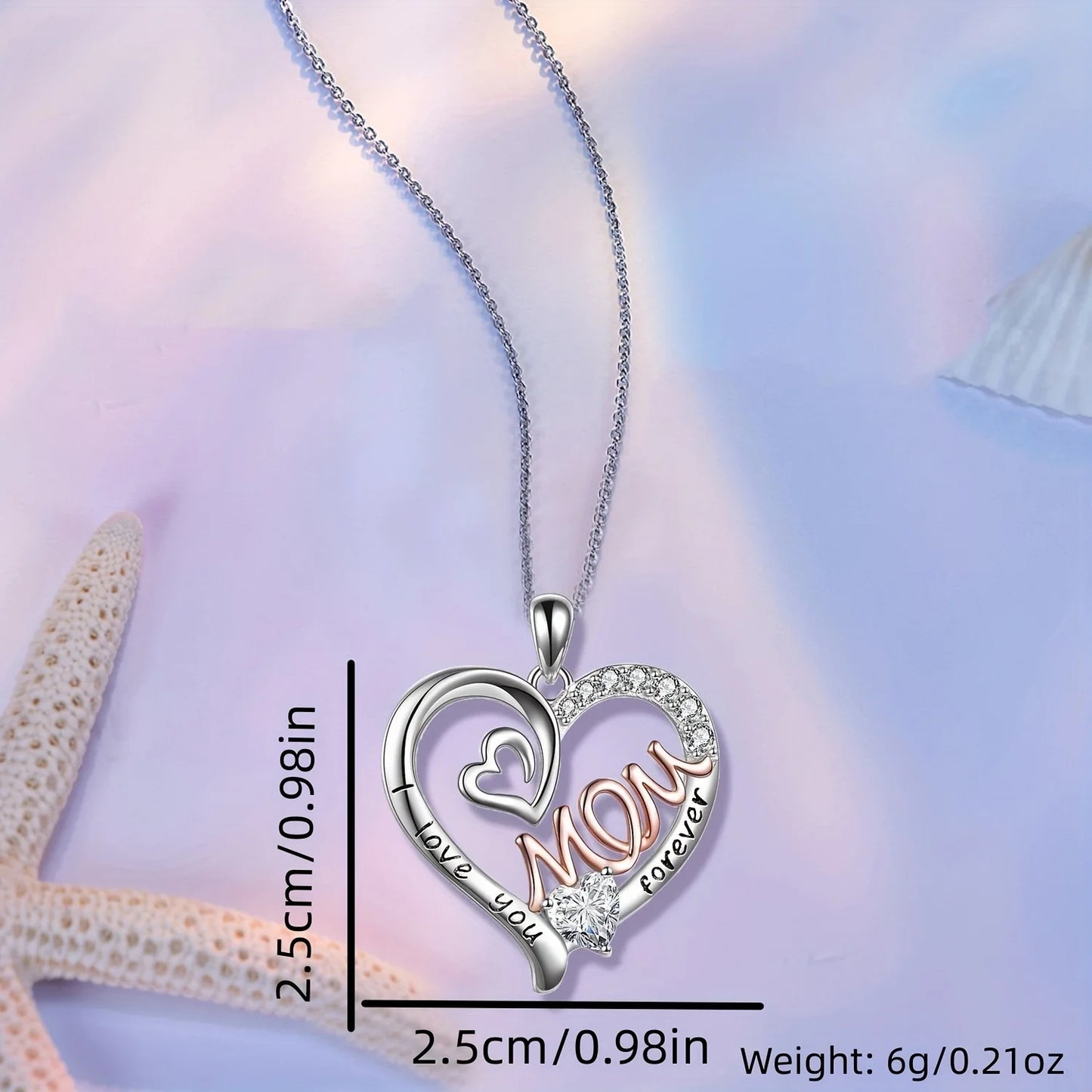 Love Heart Mum Pendant