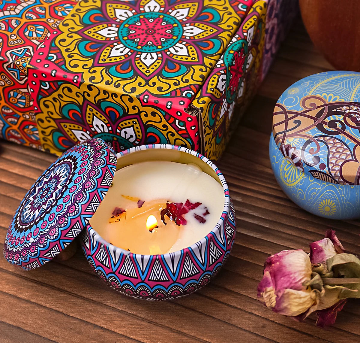 Organic Scented Candle Gift Set