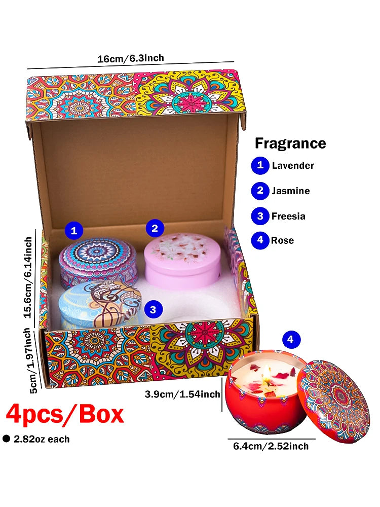 Organic Scented Candle Gift Set