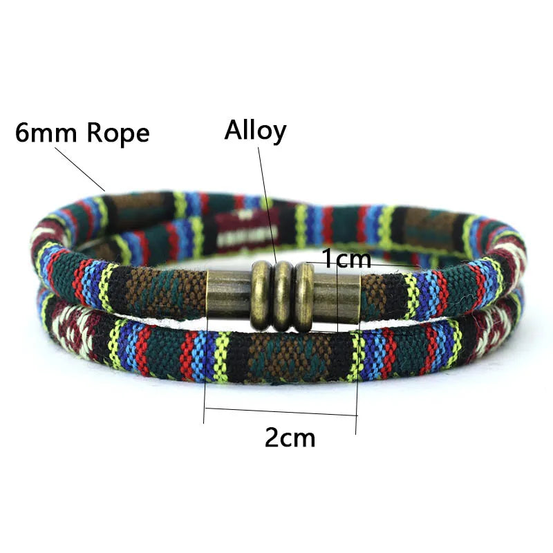 Men's New Bohemia Cord Chain Bracelet