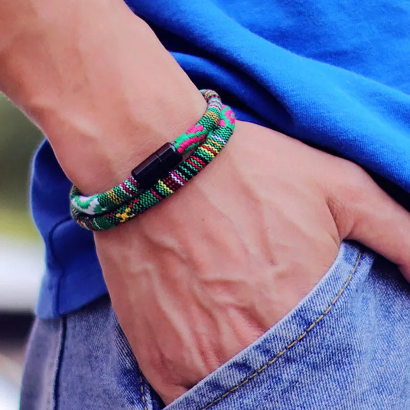 Men's Bohemian Rope Bracelet