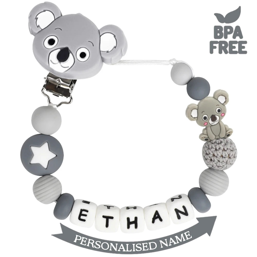 Personalised Silicone Dummy/Pacifier Clip