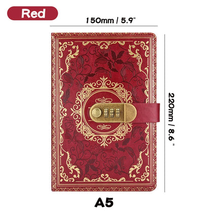 Retro Journal With Number Lock