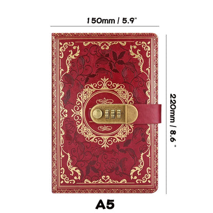 Retro Journal With Number Lock