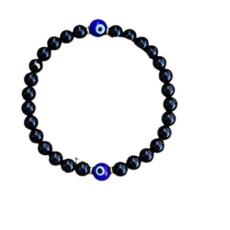 Evil Eye Black Tourmaline Bracelet