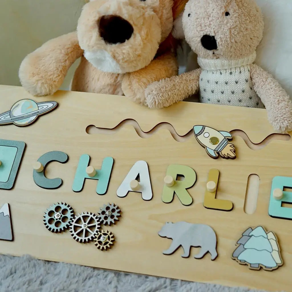 Personalised Montessori Wooden Name Puzzle