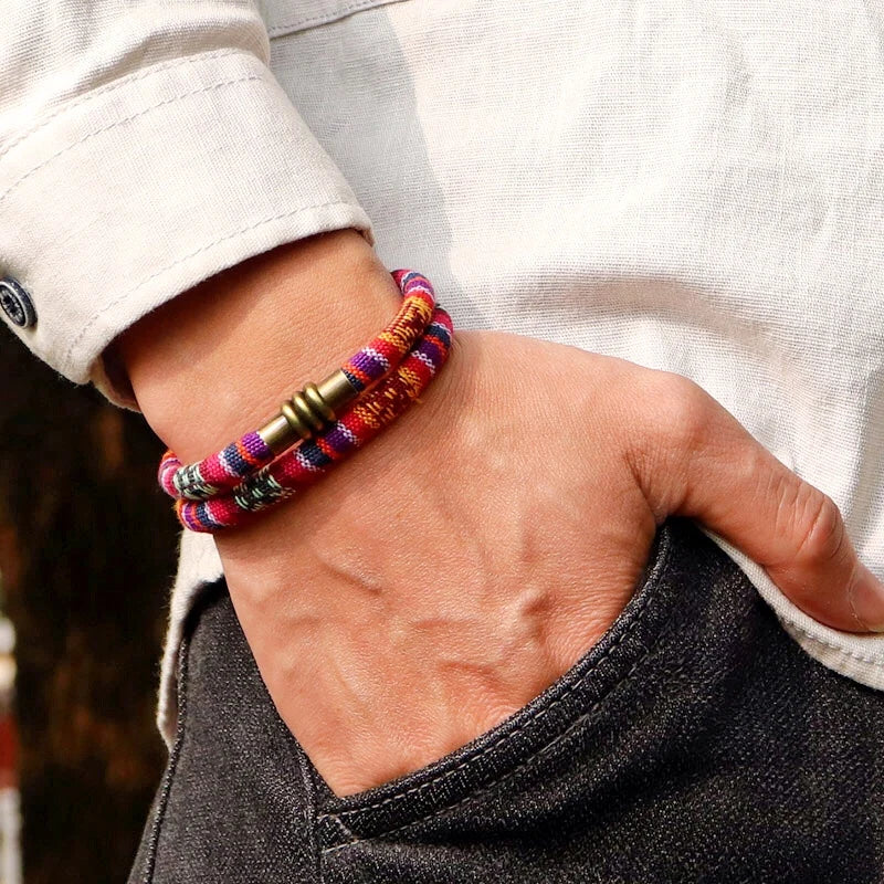 Men's New Bohemia Cord Chain Bracelet