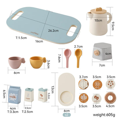 Wooden Afternoon Tea Party Set