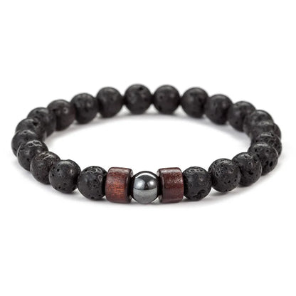 Volcanic Stone Bracelet for Men