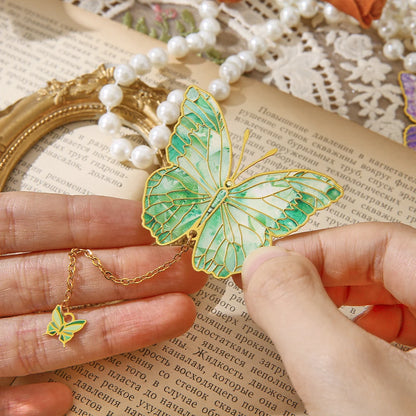 Aesthetic Metal Butterfly Bookmarks