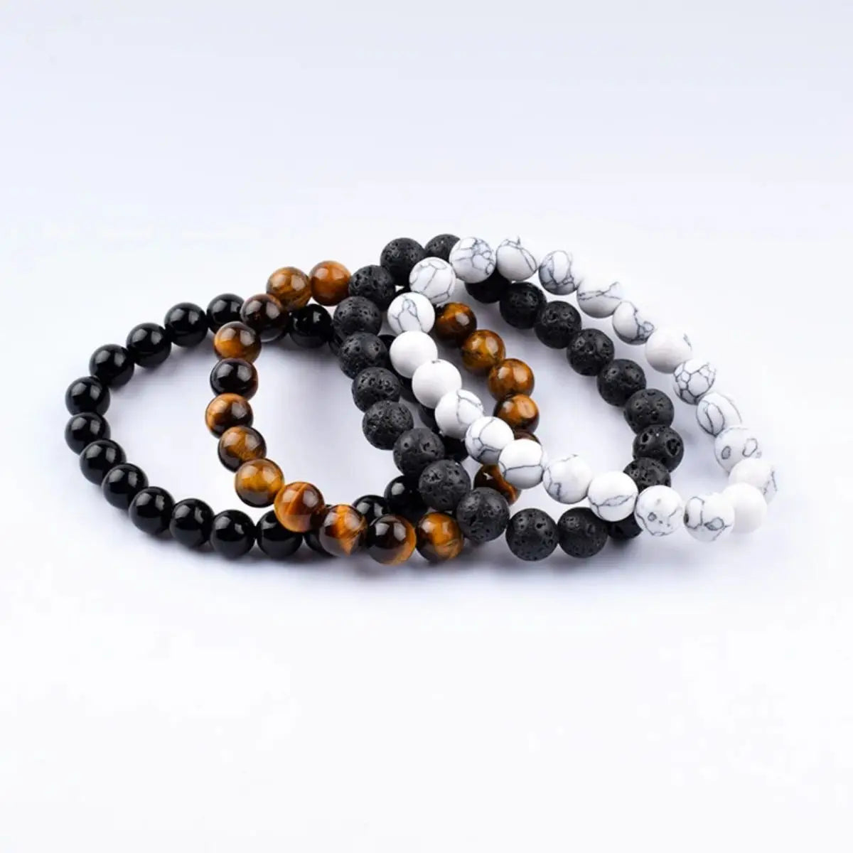 Vintage Beaded Bracelet – Natural Stone Collection