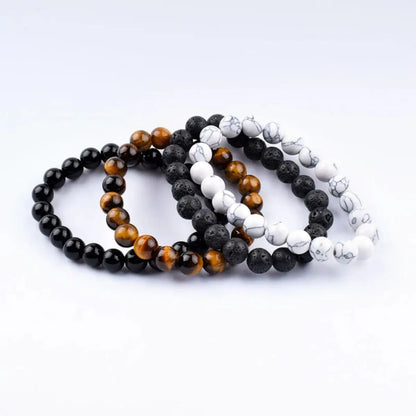 Vintage Beaded Bracelet – Natural Stone Collection