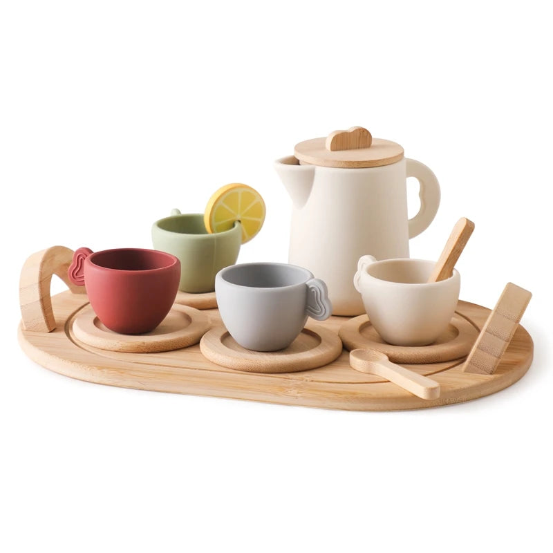 Wooden Afternoon Tea Party Set