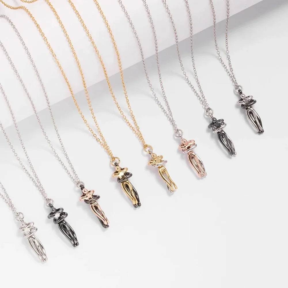 Hug Pendant Necklace