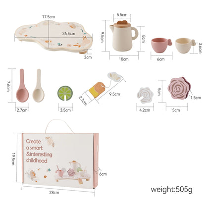 Wooden Afternoon Tea Party Set