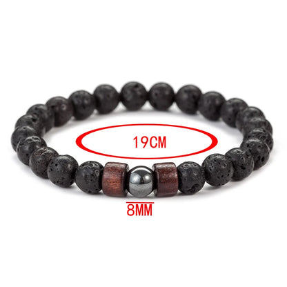 Volcanic Stone Bracelet for Men