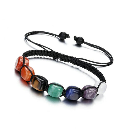 Seven Chakra Treatment Crystal Yoga Stone Bracelet