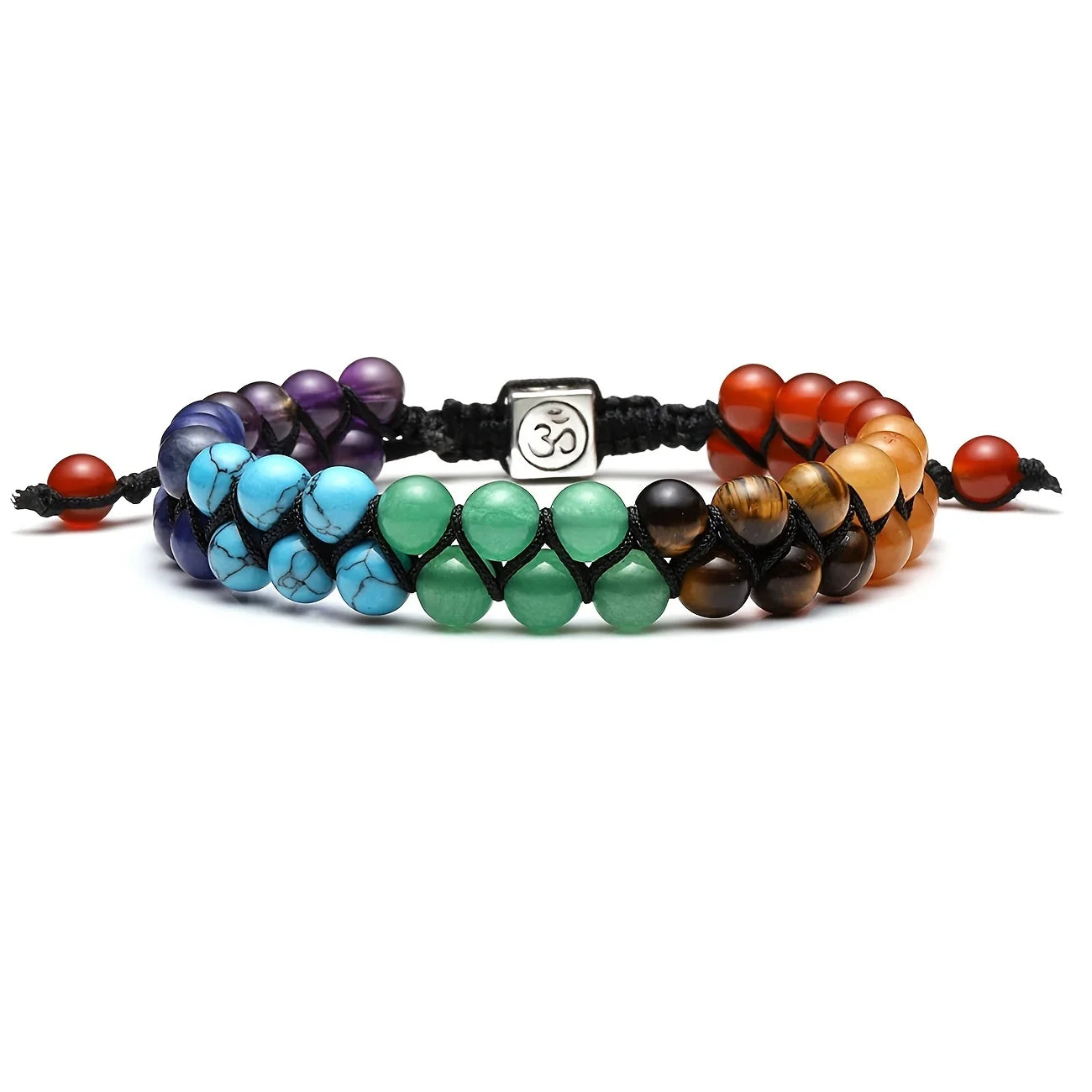 Seven Chakra Treatment Crystal Yoga Stone Bracelet