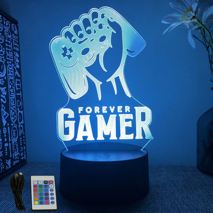 3D LED Gamer Night Light