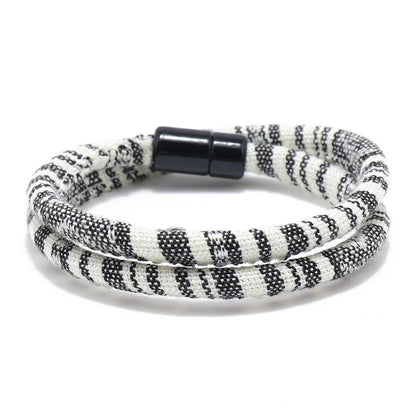 Bohemia Rope Bracelet Pulseras Hilo Magnetic Ethnic Boho Fabric Bracelet for Men & Women