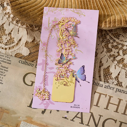 Aesthetic Metal Flower Bookmarks