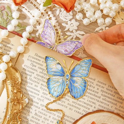 Aesthetic Metal Butterfly Bookmarks