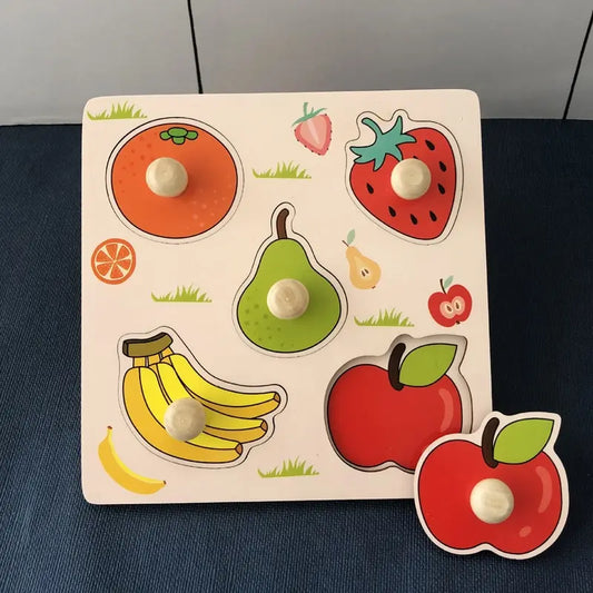 Wooden Fruit Matching Cognitive Puzzle