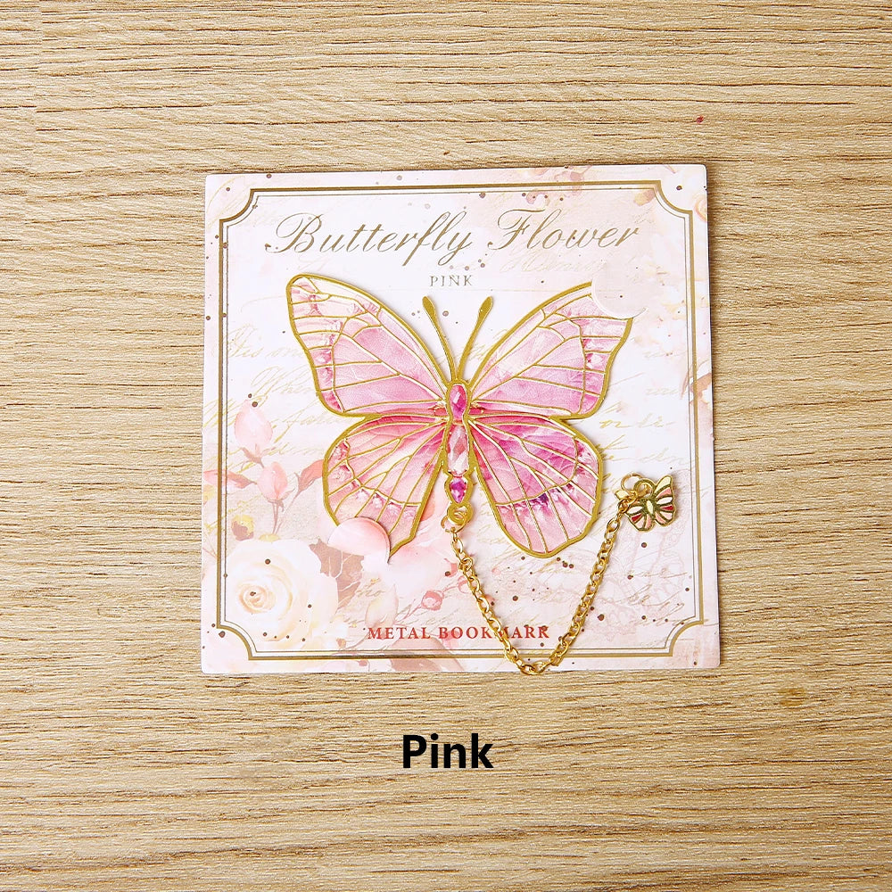 Aesthetic Metal Butterfly Bookmarks
