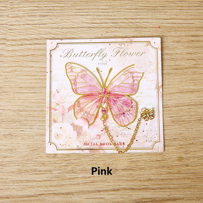 Aesthetic Metal Butterfly Bookmarks