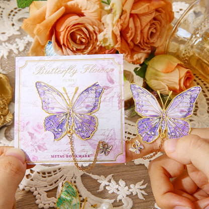 Aesthetic Metal Butterfly Bookmarks