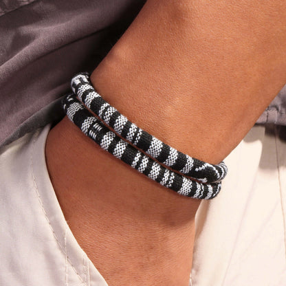Bohemia Rope Bracelet Pulseras Hilo Magnetic Ethnic Boho Fabric Bracelet for Men & Women