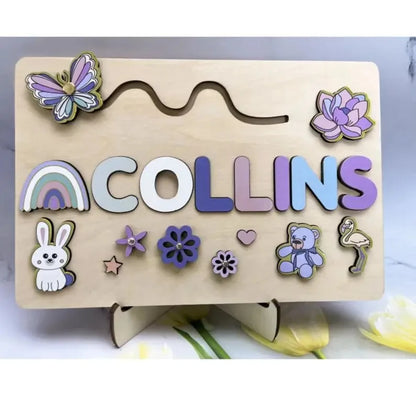 Personalised Montessori Wooden Name Puzzle