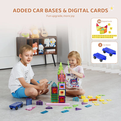 121 PCS Magnetic Building Blocks set - Children Montessori Toys