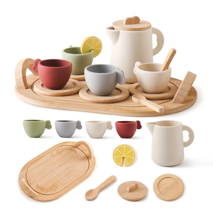 Wooden Afternoon Tea Party Set