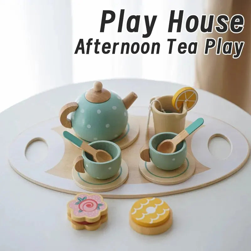 Wooden Afternoon Tea Play Set