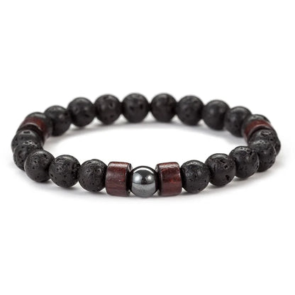 Volcanic Stone Bracelet for Men